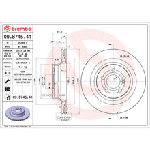 Load image into Gallery viewer, 09.B745.41 Brembo Premium Coated Vented Brake Rotor Brembo Brake Canada