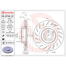 Load image into Gallery viewer, 09.B746.61 Brembo Premium UV Coated Front Brake Rotor Brembo Brake Canada