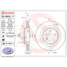 Load image into Gallery viewer, 09.B842.11 Brembo Premium Coated Vented Brake Rotor Brembo Brake Canada