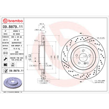Load image into Gallery viewer, 09.B879.11 Brembo Premium Coated Vented Brake Rotor Brembo Brake Canada
