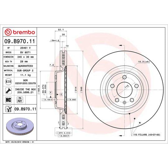 KT00320 Brembo Disc Brake Kit Brembo Brake Canada
