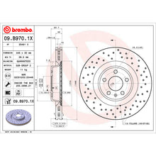 Load image into Gallery viewer, 09.B970.1X Brembo Premium UV Coated XTRA Cross Drilled Brake Rotor Brembo Brake Canada