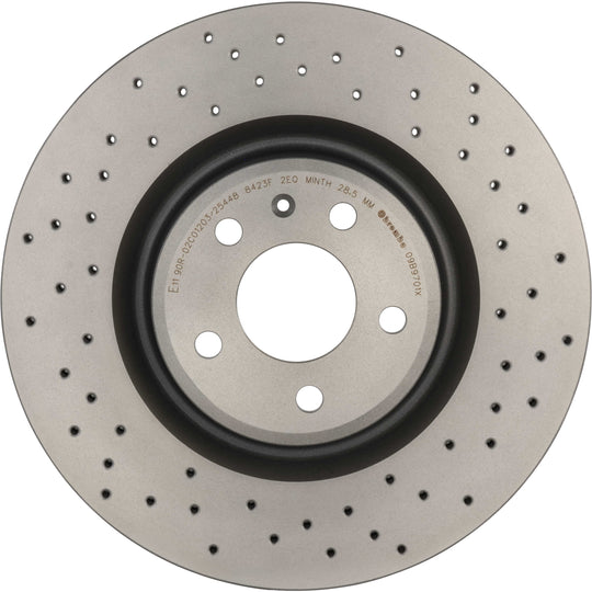 09.B970.1X Brembo Premium UV Coated XTRA Cross Drilled Brake Rotor Brembo Brake Canada