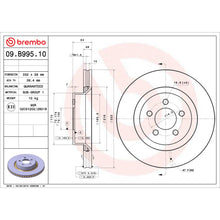 Load image into Gallery viewer, 09.B995.10 Brembo Premium Vented Brake Rotor Brembo Brake Canada