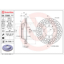 Load image into Gallery viewer, 09.C085.11 Brembo Premium Coated Vented Brake Rotor Brembo Brake Canada