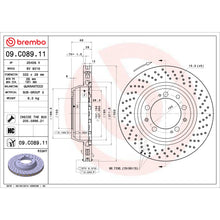 Charger l'image dans la galerie, 09.C089.11 Brembo Premium Coated Vented Brake Rotor Brembo Brake Canada