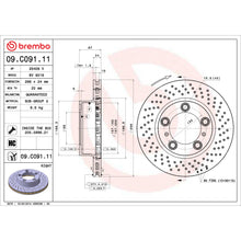 Load image into Gallery viewer, 09.C091.11 Brembo Premium Coated Vented Brake Rotor Brembo Brake Canada