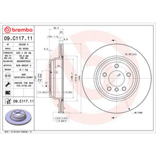 Load image into Gallery viewer, 09.C117.11 Brembo Premium Coated Vented Brake Rotor Brembo Brake Canada