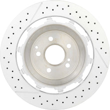 Load image into Gallery viewer, 09.C128.33 Premium Dual Cast Vented Drilled/Grooved UV Coated Brake Rotor Brembo Canada