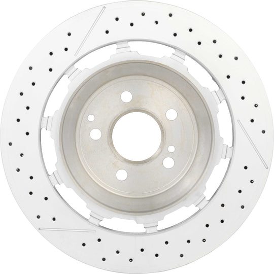 09.C128.33 Premium Dual Cast Vented Drilled/Grooved UV Coated Brake Rotor Brembo Canada