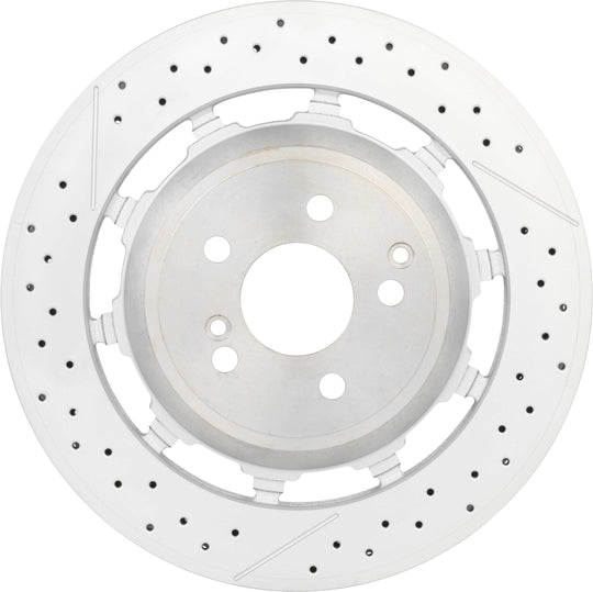 09.C128.33 Premium Dual Cast Vented Drilled/Grooved UV Coated Brake Rotor Brembo Canada