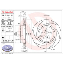 Load image into Gallery viewer, 09.C181.11 Brembo Premium Coated Vented Brake Rotor Brembo Brake Canada