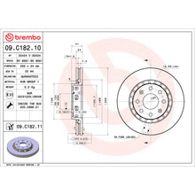Load image into Gallery viewer, 09.C182.10 Brembo Premium Vented Brake Rotor Brembo Brake Canada