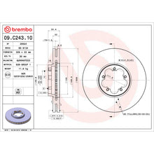 Load image into Gallery viewer, 09.C243.10 Brembo Premium Vented Brake Rotor Brembo Brake Canada