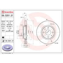 Load image into Gallery viewer, KT00642 Brembo Ceramic Brake Pad and UV Coated Vented  Brake Disc Kit Brembo Brake Canada