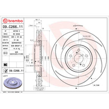 Load image into Gallery viewer, 09.C266.11 Brembo Premium Coated Vented Brake Rotor Brembo Brake Canada
