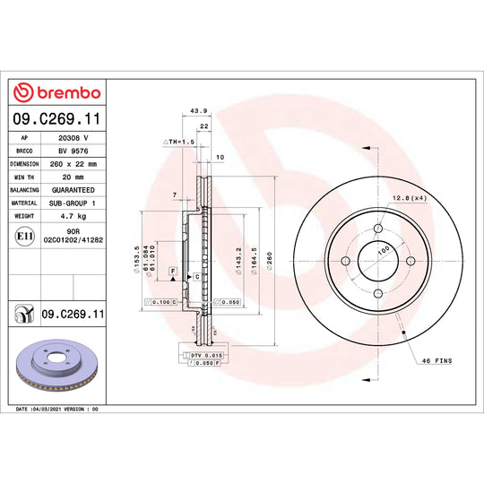 KT00061 Brembo Disc Brake Kit Brembo Brake Canada