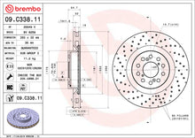 Load image into Gallery viewer, 09.C338.11 Premium Coated Vented Brake Rotor Brembo Canada