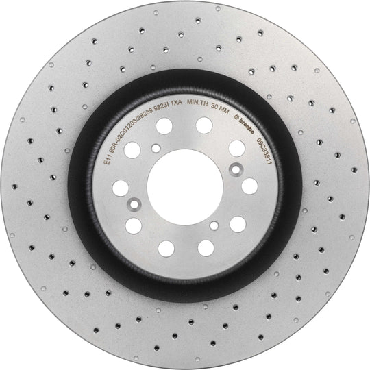 09.C338.11 Brembo Premium Coated Vented Brake Rotor Brembo Brake Canada