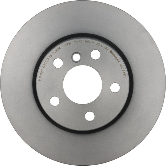 09.C349.11 Brembo Premium Coated Vented Brake Rotor Brembo Brake Canada
