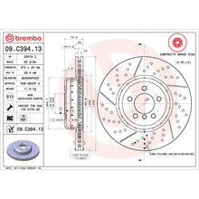 Load image into Gallery viewer, KT00B73 Brembo Ceramic Brake Pad and Composite PVT Drilled and Slotted Brake Disc Kit Brembo Brake Canada