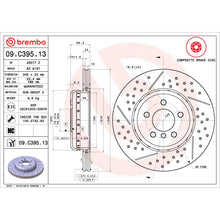 Charger l'image dans la galerie, 09.C395.13 Brembo Premium Vented Composite Brake Rotor Brembo Brake Canada