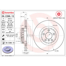Load image into Gallery viewer, 09.C396.13 Brembo Premium Vented Composite Brake Rotor Brembo Brake Canada