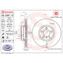 Load image into Gallery viewer, 09.C397.13 Brembo Premium Vented Composite Brake Rotor Brembo Brake Canada