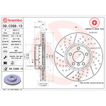 Load image into Gallery viewer, 09.C398.13 Brembo Premium Vented Composite Brake Rotor Brembo Brake Canada
