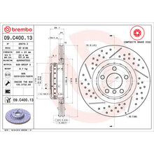 Load image into Gallery viewer, KT00711 Brembo Ceramic Brake Pad and Composite Vented Drilled and Slotted Brake Disc Kit Brembo Brake Canada