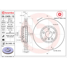 Load image into Gallery viewer, 09.C405.13 Brembo Premium Vented Composite Brake Rotor Brembo Brake Canada