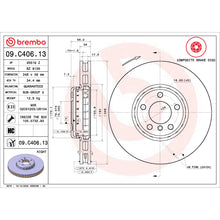 Load image into Gallery viewer, 09.C406.13 Brembo Premium Vented Composite Brake Rotor Brembo Brake Canada