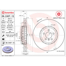 Load image into Gallery viewer, 09.C407.13 Brembo Premium Vented Composite Brake Rotor Brembo Brake Canada