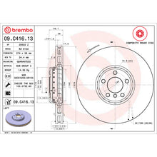 Load image into Gallery viewer, 09.C416.13 Brembo Premium Vented Composite Brake Rotor Brembo Brake Canada