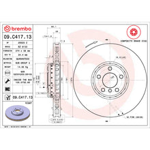 Load image into Gallery viewer, 09.C417.13 Brembo Premium Vented Composite Brake Rotor Brembo Brake Canada