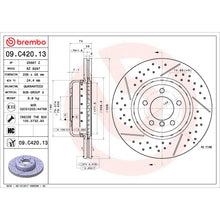 Charger l'image dans la galerie, KT00B90 Brembo Ceramic Brake Pad and Composite Vented Drilled and Slotted Brake Disc Kit Brembo Brake Canada