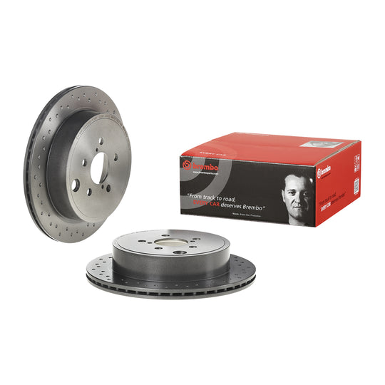 09.C662.1X Brembo Premium UV Coated XTRA Cross Drilled Brake Rotor Brembo Brake Canada