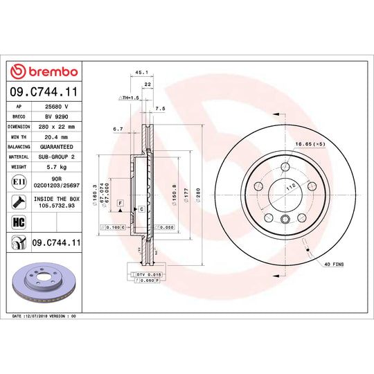 KT00258 Brembo Disc Brake Kit Brembo Brake Canada