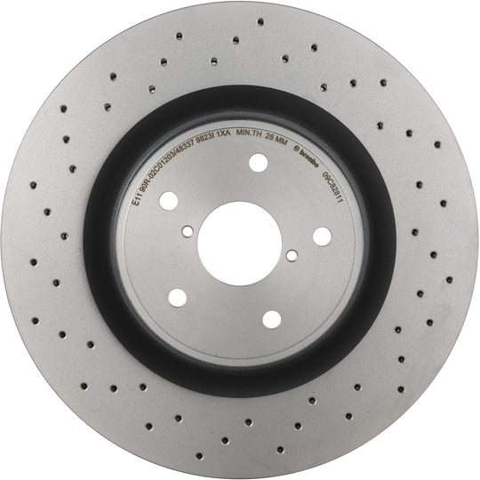 09.C828.11 Brembo Premium Coated Vented Brake Rotor Brembo Brake Canada