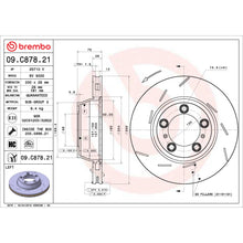 Load image into Gallery viewer, 09.C878.21 Brembo Premium Coated Vented Brake Rotor Brembo Brake Canada