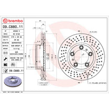 Load image into Gallery viewer, KT00732 Brembo Ceramic Brake Pad and UV Coated PVT Drilled Brake Disc Kit Brembo Brake Canada