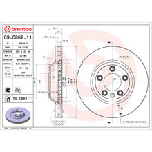 Load image into Gallery viewer, 09.C882.11 Brembo Premium Coated Vented Brake Rotor Brembo Brake Canada