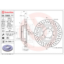 Load image into Gallery viewer, 09.C883.11 Brembo Premium Coated Vented Brake Rotor Brembo Brake Canada