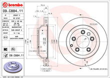 Load image into Gallery viewer, 09.C884.11 Brembo UV Coated Disc Brake Rotor Brembo Brakes Canada