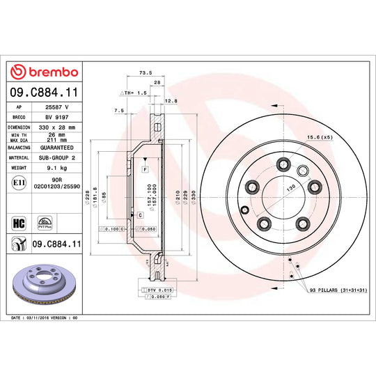 KT00041 Brembo Disc Brake Kit Brembo Brake Canada