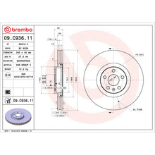 Charger l'image dans la galerie, 09.C936.11 Brembo Premium Coated Vented Brake Rotor Brembo Brake Canada