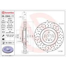 Load image into Gallery viewer, 09.C942.11 Brembo Premium Coated Vented Brake Rotor Brembo Brake Canada