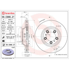 Load image into Gallery viewer, 09.C986.21 Brembo Premium Coated Vented Brake Rotor Brembo Brake Canada