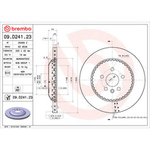 Load image into Gallery viewer, 09.D241.23 Brembo Premium Coated Lightweight Vented Brake Rotor Brembo Brake Canada