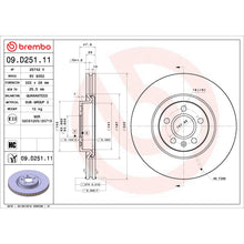 Charger l'image dans la galerie, 09.D251.11 Brembo Premium UV Coated Vented Brake Rotor Brembo Brake Canada